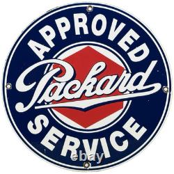 Vintage Packard Porcelain Dealership Sign Service Station Gas Oil Metal Gasoline