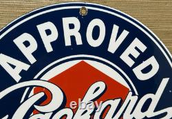 Vintage Packard Porcelain Dealership Sign Service Station Gas Oil Metal Gasoline