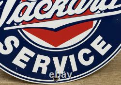 Vintage Packard Porcelain Dealership Sign Service Station Gas Oil Metal Gasoline