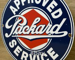 Vintage Packard Porcelain Dealership Sign Service Station Gas Oil Metal Gasoline