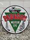 Vintage Paragon Porcelain Sign Motor Oil Producing Refinery Trucking Advertising