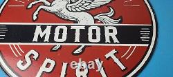 Vintage Pegasus Sign Gas Motor Spirit Pump Service Porcelain Sign