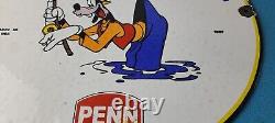 Vintage Penn Fishing Reels Goofy Porcelain Tackle Rods Saltwater Gas Pump Sign