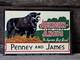 Vintage Penny & James Aberdeen Angus Porcelain Sign Supreme Beef Breed 12x8