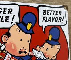 Vintage Pepsi Cola Porcelain Sign Gas Station Bottle Coke Coca Dew A & W Oil