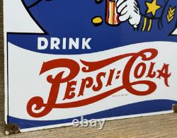 Vintage Pepsi Cola Porcelain Sign Gas Station Bottle Coke Coca Dew A & W Oil