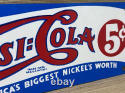 Vintage Pepsi Cola Porcelain Sign Gas Station Bottle Coke Coca Dew A & W Oil