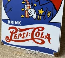 Vintage Pepsi Cola Porcelain Sign Gas Station Bottle Coke Coca Dew A & W Oil