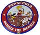Vintage Pepsi Cola Sign Beverage Dennis The Menace Porcelain Gas Pump Sign