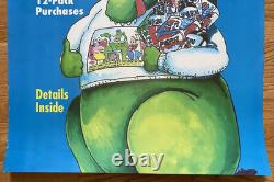 Vintage Pepsi Scarfosarus Bertha Plenty To Party Gas Station Sign 44x28 READ