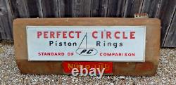 Vintage Perfect Circle Piston Rings Light Up Advertising Sign