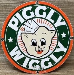 Vintage Piggly Wiggly Porcelain Sign Mcdonalds Pepsi Coke In-n-out Gas Station