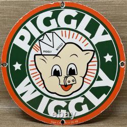Vintage Piggly Wiggly Porcelain Sign Mcdonalds Pepsi Coke In-n-out Gas Station