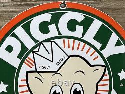 Vintage Piggly Wiggly Porcelain Sign Mcdonalds Pepsi Coke In-n-out Gas Station