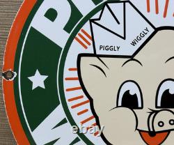 Vintage Piggly Wiggly Porcelain Sign Mcdonalds Pepsi Coke In-n-out Gas Station Vintage Piggly Wiggly Porcelain Sign Mcdonalds Pepsi Coke In-n-out Gas Station