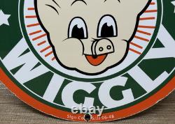 Vintage Piggly Wiggly Porcelain Sign Mcdonalds Pepsi Coke In-n-out Gas Station
