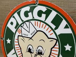 Vintage Piggly Wiggly Porcelain Sign Mcdonalds Pepsi Coke In-n-out Gas Station