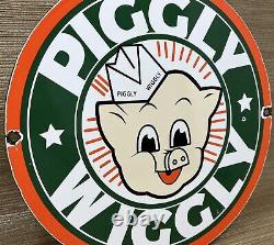 Vintage Piggly Wiggly Porcelain Sign Mcdonalds Pepsi Coke In-n-out Gas Station