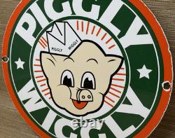 Vintage Piggly Wiggly Porcelain Sign Mcdonalds Pepsi Coke In-n-out Gas Station