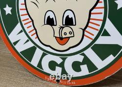Vintage Piggly Wiggly Porcelain Sign Mcdonalds Pepsi Coke In-n-out Gas Station