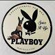 Vintage Playboy Club Spiceit Up Porcelain Pinup Bunny Girl Gas Oil Magazine Sign