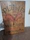 Vintage Plume Motor Spirit Vacuum Oil Company Wooden Sign
