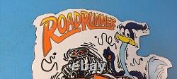 Vintage Plymouth Road Runner Porcelain Rat Fink Dealer Service Gas Pump Sign