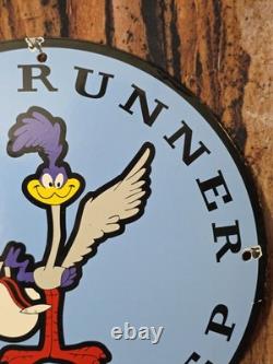 Vintage Plymouth Roadrunner Porcelain Sign 12