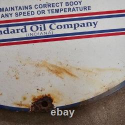Vintage Polarine F Fords Old Us Gasoline Oil Gas Pump Enamel Porcelain Sign