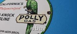 Vintage Polly Gasoline Porcelain California Parrot Gas Service Station Pump Sign