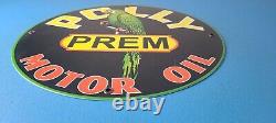 Vintage Polly Motor Oil Sign Porcelain Premium Gasoline Pump Plate Sign
