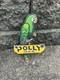 Vintage Polly Porcelain Sign Gas Pump Plate Motor Oil Automobile Lubricants
