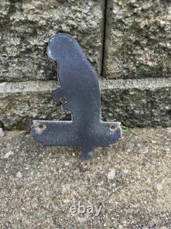 Vintage Polly Porcelain Sign Gas Pump Plate Motor Oil Automobile Lubricants