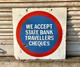 Vintage Porcelain Bengal Enamel Bank Advertising Double Side Sign Board, (sb. 3)
