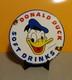 Vintage Porcelain Donald Duck Soft Drinks 6 Sign
