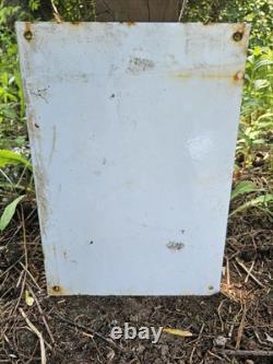 Vintage Porcelain Gulf Gas Mickey & Donald Duck Disney Sign