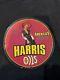 Vintage Porcelain Harris America's Oil Pinup Girl Porcelain Gas Oil Motor Sign