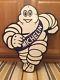 Vintage Porcelain Michelin Tire Man Sign Oil Gas Gasoline Nos Advertise Garage