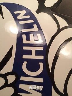 Vintage Porcelain Michelin Tire Man Sign Oil Gas Gasoline NOS Advertise Garage