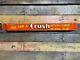 Vintage Porcelain Orane Crush Sign Store Door Push Bar 32 Soda Beverage Gas Oil