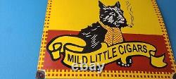 Vintage Porcelain Sign Scotty Tobacco Cigar Pipe General Store Dog Gas Sign
