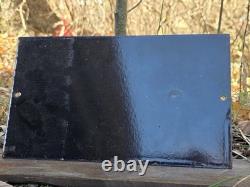 Vintage Power Lube Motor Oil Porcelain Gas Station Pump Sign! 12 X 7 Pure Penn