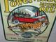 Vintage Power-lube Motor Oil Tiger 12 Porcelain Metal Gasoline Sign Powerine Co