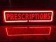 Vintage Prescriptions Neon Sign Light 1940's Era No Flicker Or Buzz