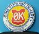 Vintage Prime Portland Cement Porcelain Denmark General Store Gas Service Sign