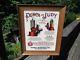 Vintage Punch And Judy Gas Hit And Miss Engine Reverse Painted Glass Sign