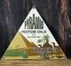 Vintage Pyramid Motor Oils Porcelain Gas Pump Sign'100% Pure Pennsylvania' 12