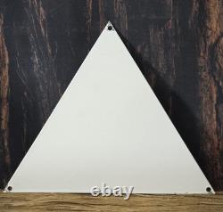 Vintage Pyramid Motor Oils Porcelain Gas Pump Sign'100% Pure Pennsylvania' 12