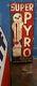 Vintage Rare Pyro Antifreeze Sign With Snowman Graphic Gas Gasoline Oil 39x13 Wow
