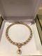 Vintage Rare Signed Gianni Versace Pearl Gold Medusa Necklace Made In Italy